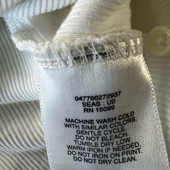 Covington Women’s White Cotton Tank Top - Picture 4 of 4